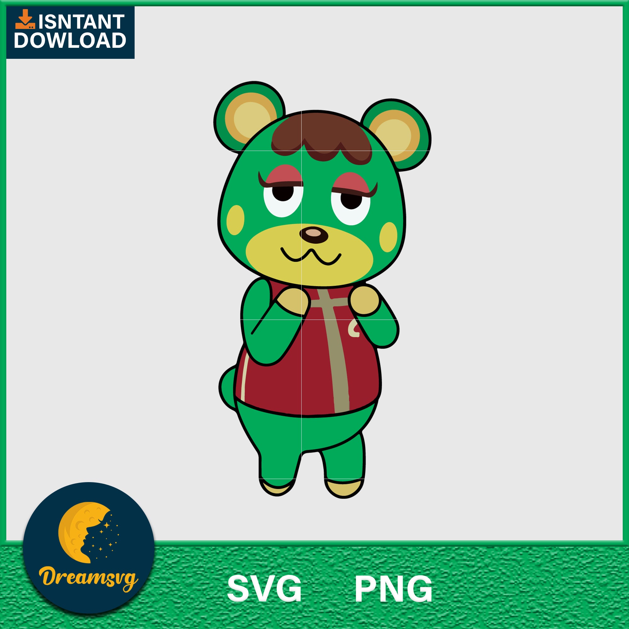 Charlise Animal Crossing Svg, Animal Crossing Svg, Animal Crossing Png, Cartoon svg, svg, png digital file