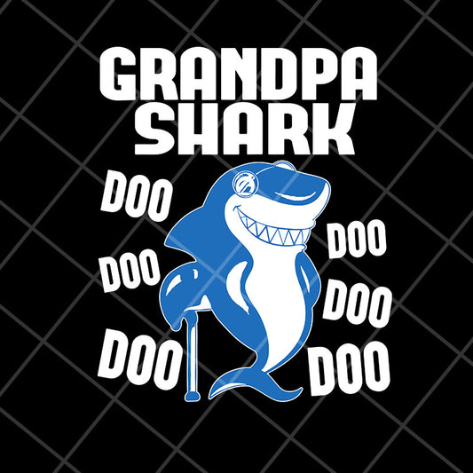 grandpa shark doo doo doo svg, png, dxf, eps digital file FTD06052139