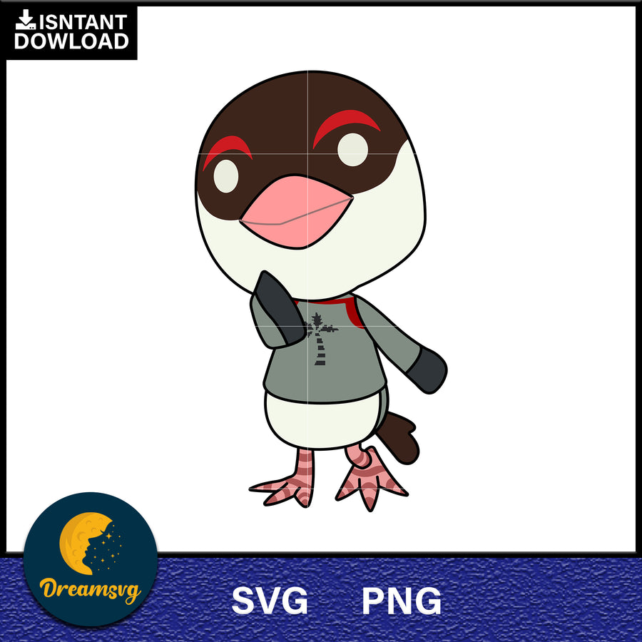 Peck Animal Crossing Svg, Animal Crossing Svg, Animal Crossing Png, Cartoon svg, svg, png digital file