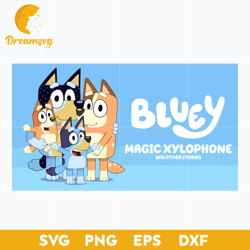 Bluey Family SVG, Bluey SVG, Cartoon SVG, PNG, DXF, EPS File