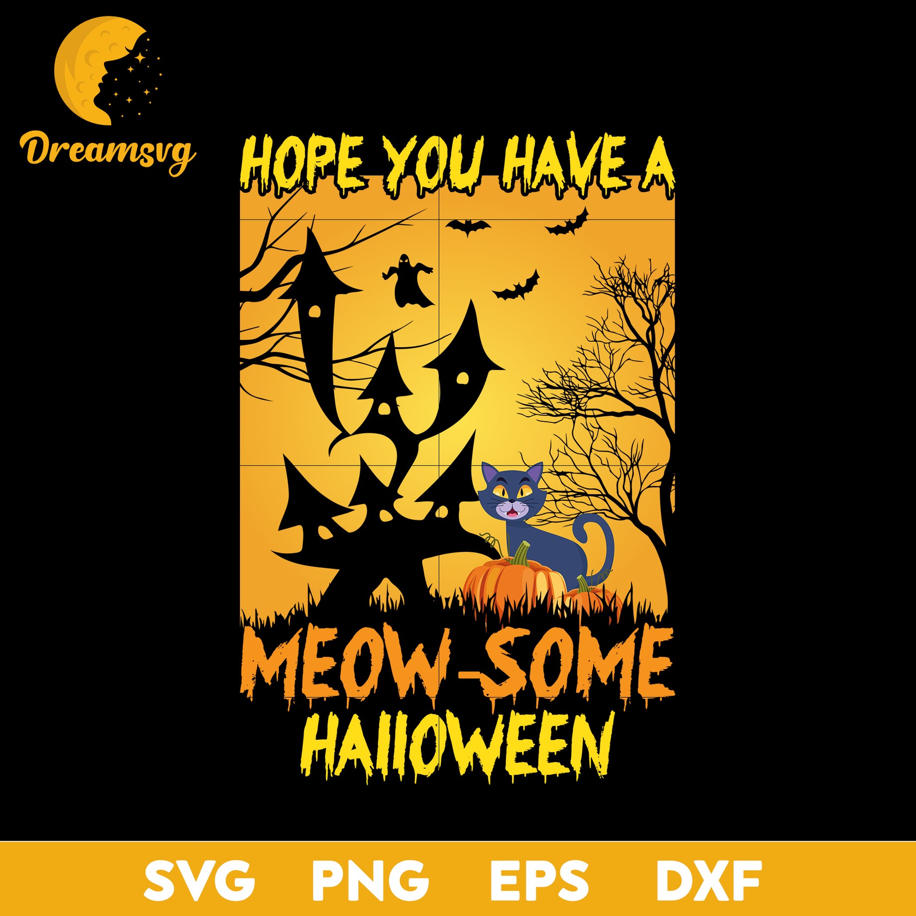 Hope You Have A Meow Some Halloween svg, Halloween svg, png, dxf, eps digital file.