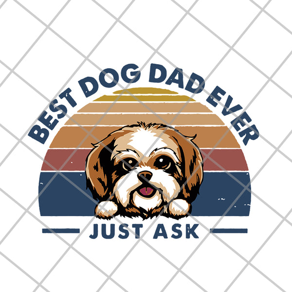 Best Dog Dad Mom Peeking Dog Retro svg, png, dxf, eps digital file FTD10062105