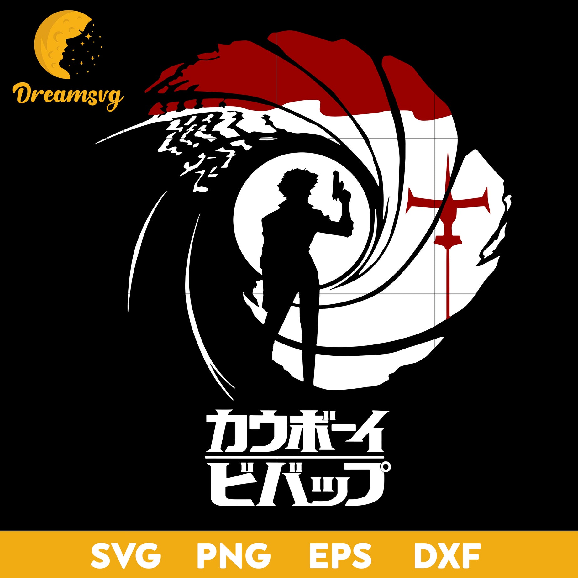 Agent Bebop svg, svg file for cricut ,Anime svg, png, eps, dxf digital download