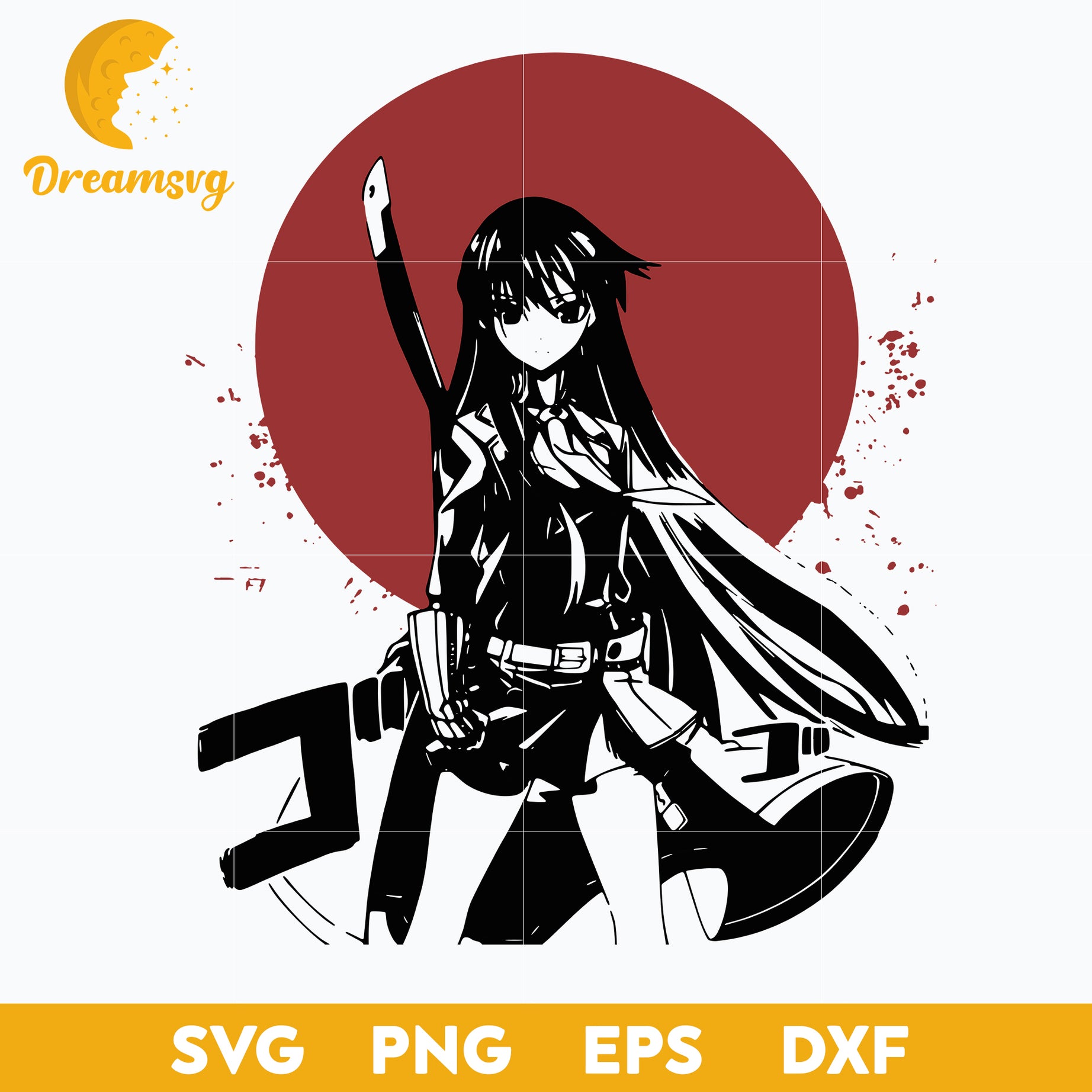 Akame svg, svg file for cricut ,Anime svg, png, eps, dxf digital download