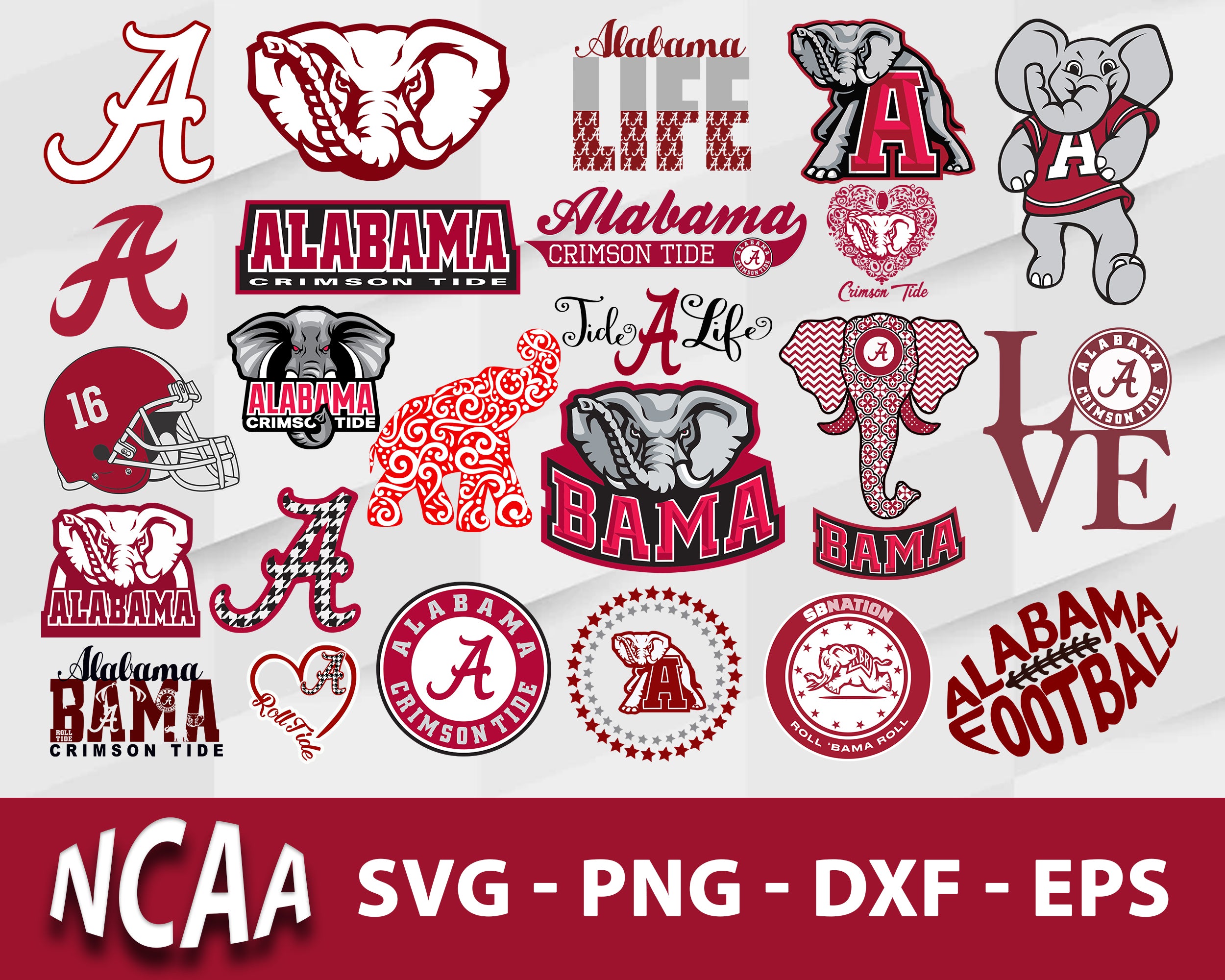 Alabama Crimson Tide Svg Bundle, Alabama Crimson Tide Svg, Sport Svg ...