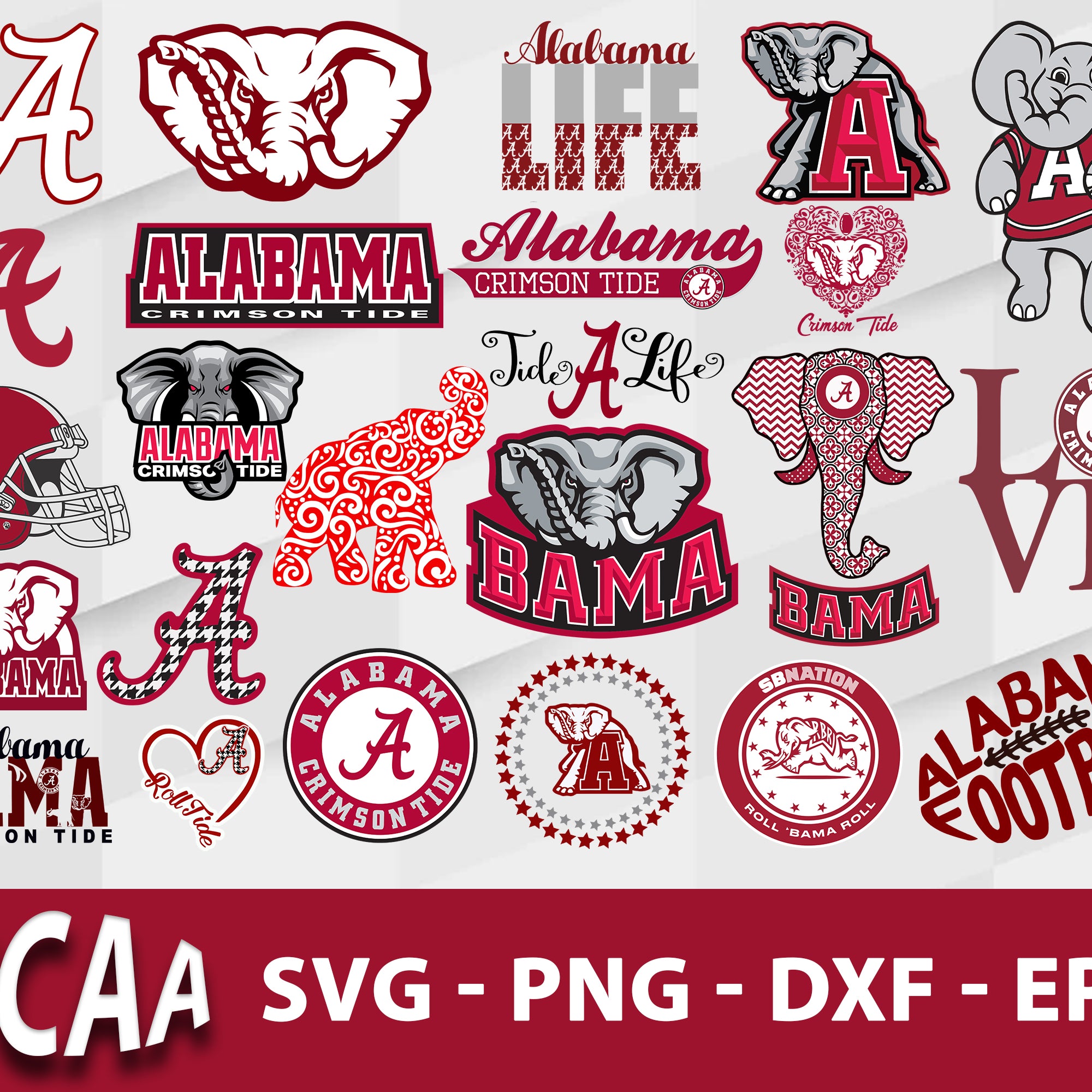 Alabama Crimson Tide Svg Bundle, Alabama Crimson Tide Svg, Sport Svg ...