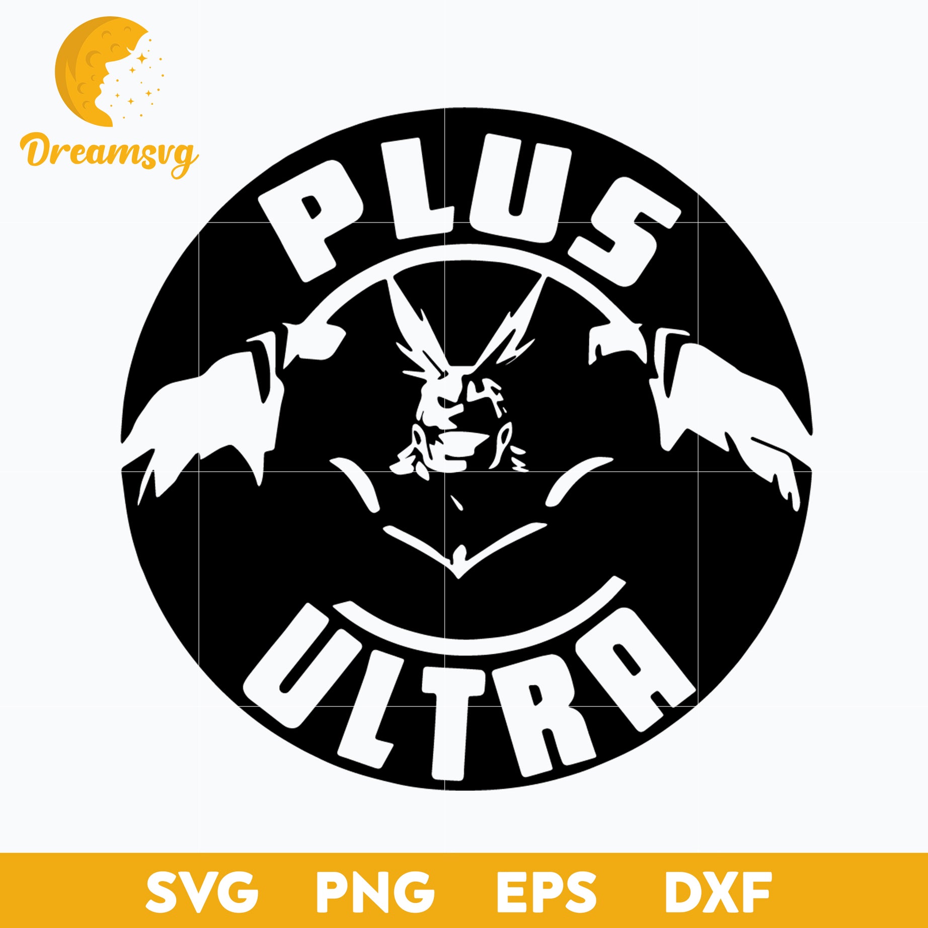 All Might Plus Ultra SVG , One For All SVG , All Might Hero svg , svg file for cricut ,Anime svg, png, eps, dxf digital download