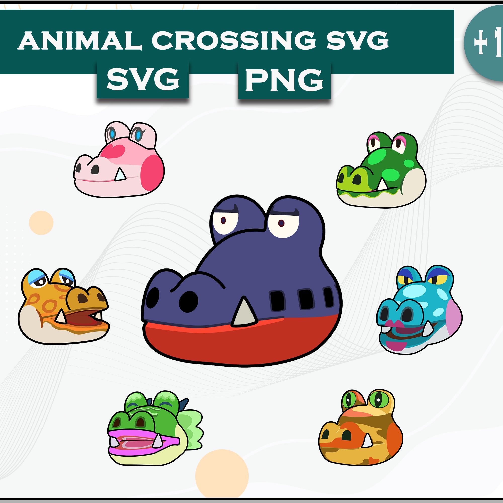 14+ Alligator Svg Bundle, Animal Crossing Svg Bundle, Animal Crossing Svg, Cartoon svg, png, dxf, eps digital file