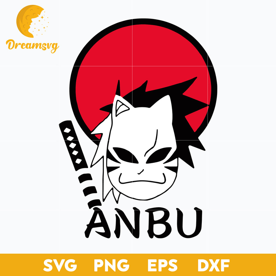Anbu Ninja SVG, Anbu SVG, Naruto SVG, svg file for cricut, Anime svg, png, eps, dxf digital download
