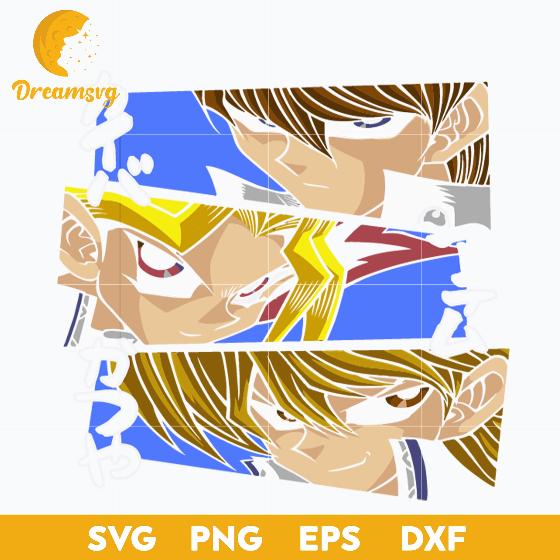 Anime-Character svg, Duelists svg , file for cricut ,Anime svg, png, eps, dxf digital download