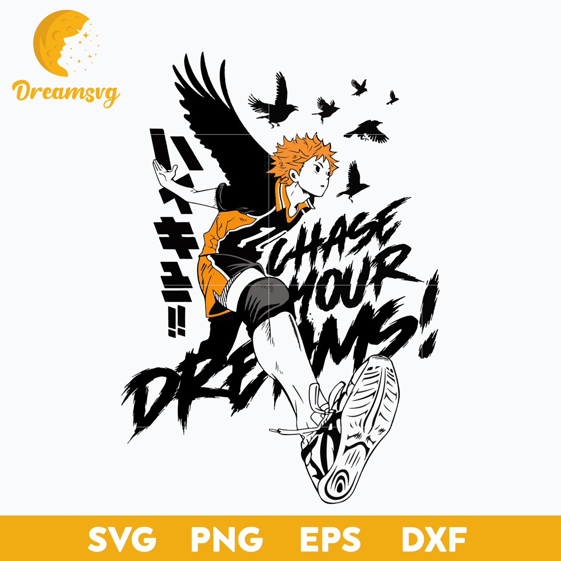 Anime Manga Haikyuu Svg, Hinata Shoyo Svg, file for cricut ,Anime svg, png, eps, dxf digital download