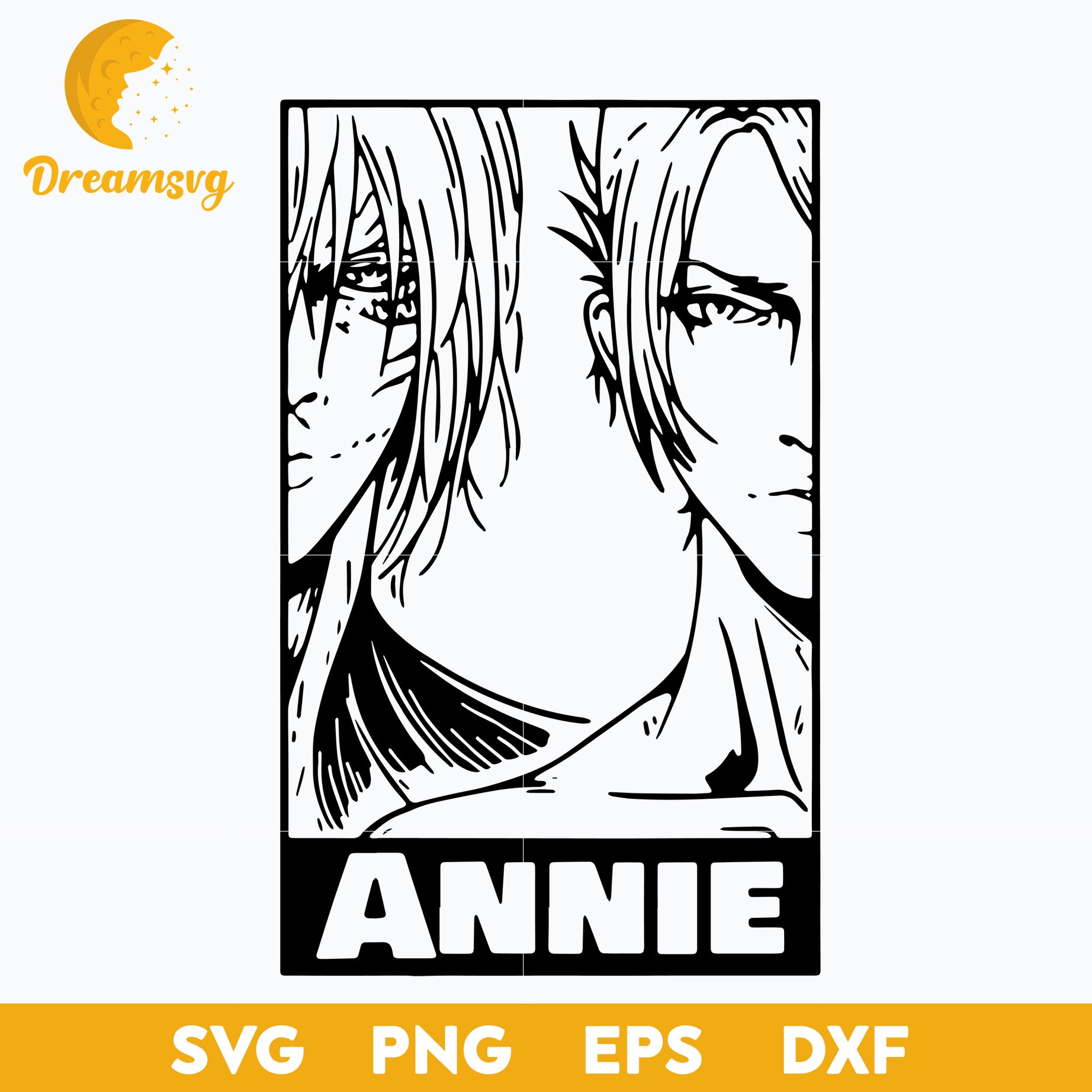 Annie and Annie Titan SVG, Attack On Titan SVG, file for cricut ,Anime svg, png, eps, dxf digital download