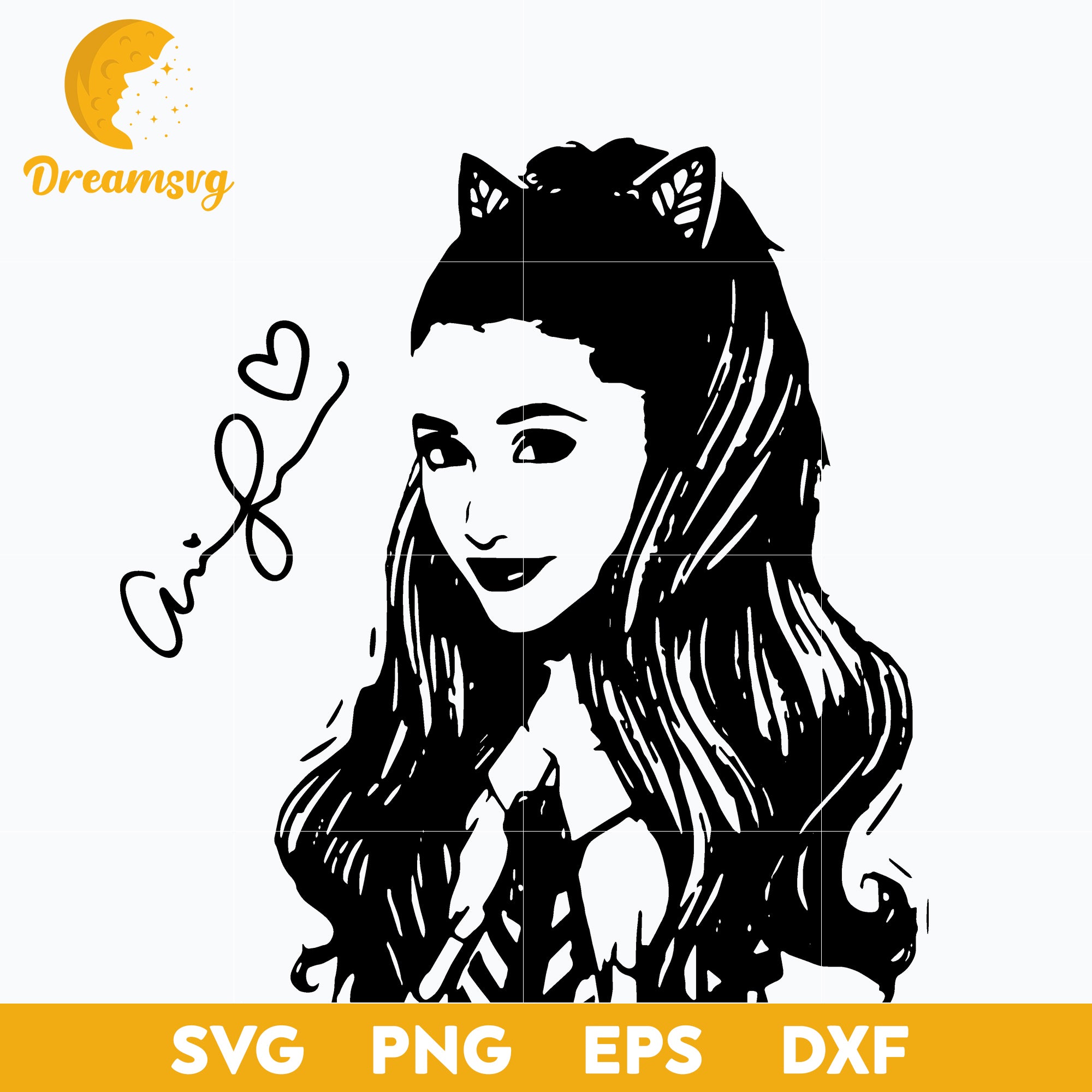 Ariana Grande Svg, Ariana Svg, Funny Svg, Png, Dxf, Eps Digital File.