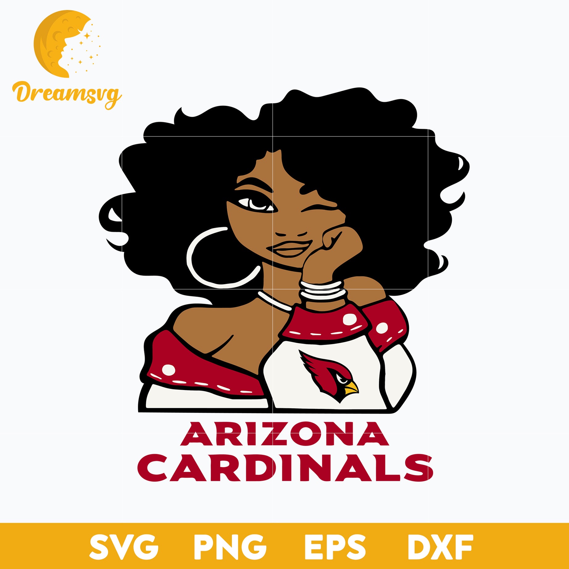 Arizona Cardinals Girl Nfl Svg, Arizona Cardinals Svg, Sport Svg, Nfl Svg, Png, Dxf, Eps Digital File.