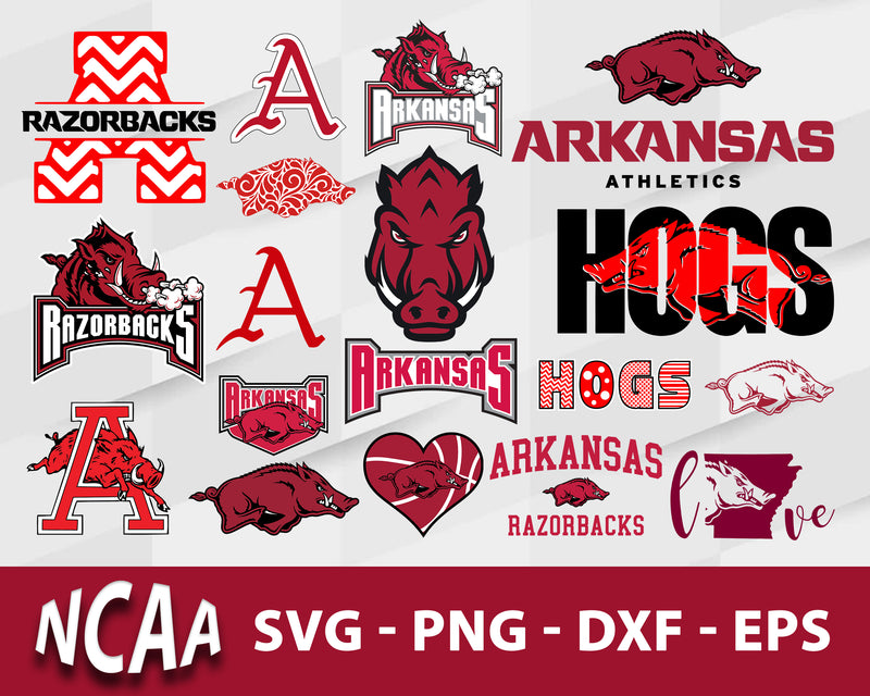 Arkansas Razorbacks Svg Bundle, Arkansas Razorbacks Svg, Sport Svg, Ncaa Svg, Png, Dxf, Eps Digital file.