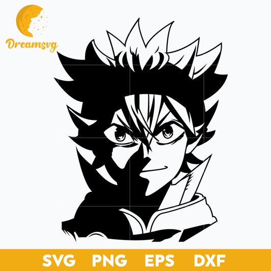 Asta Half SVG, Black Clover SVG, file for cricut, Anime svg, png, eps, dxf digital download
