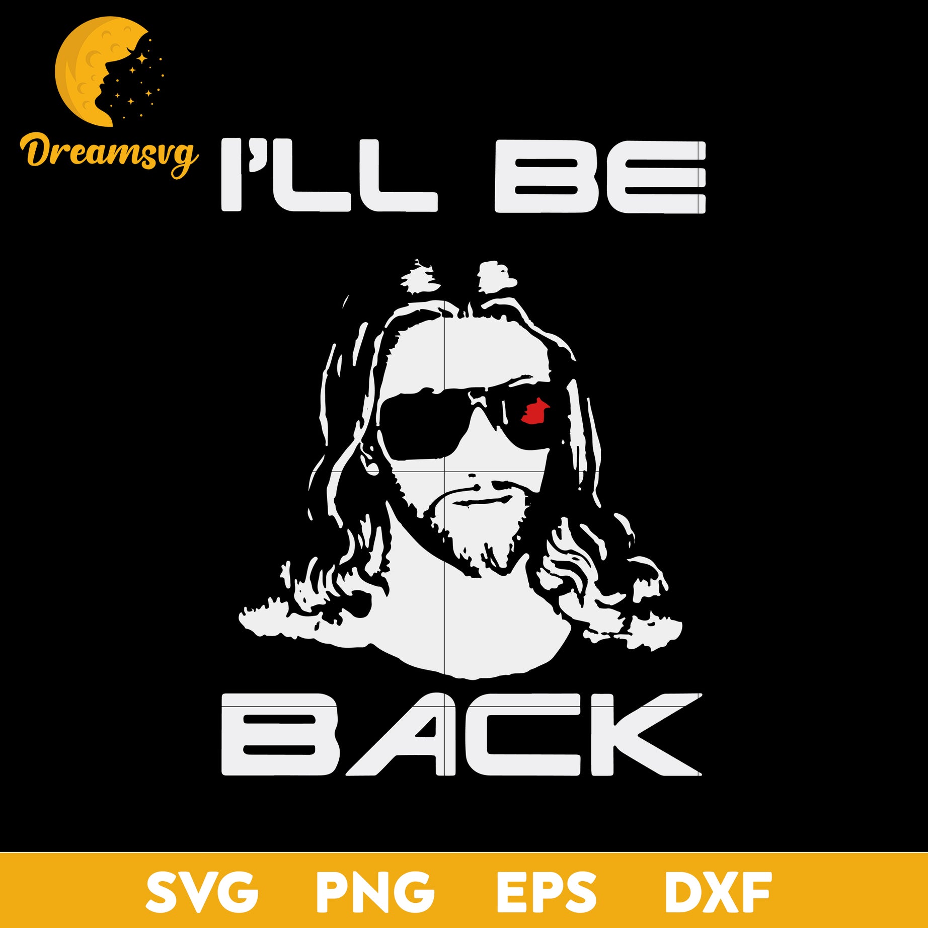 Awesome Jesus I Will Be Back Svg, Funny Svg, Png, Dxf, Eps Digital File.