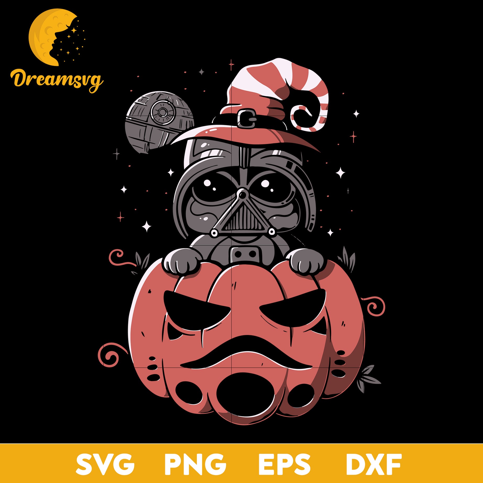 Baby Darth Varder Pumpkin svg