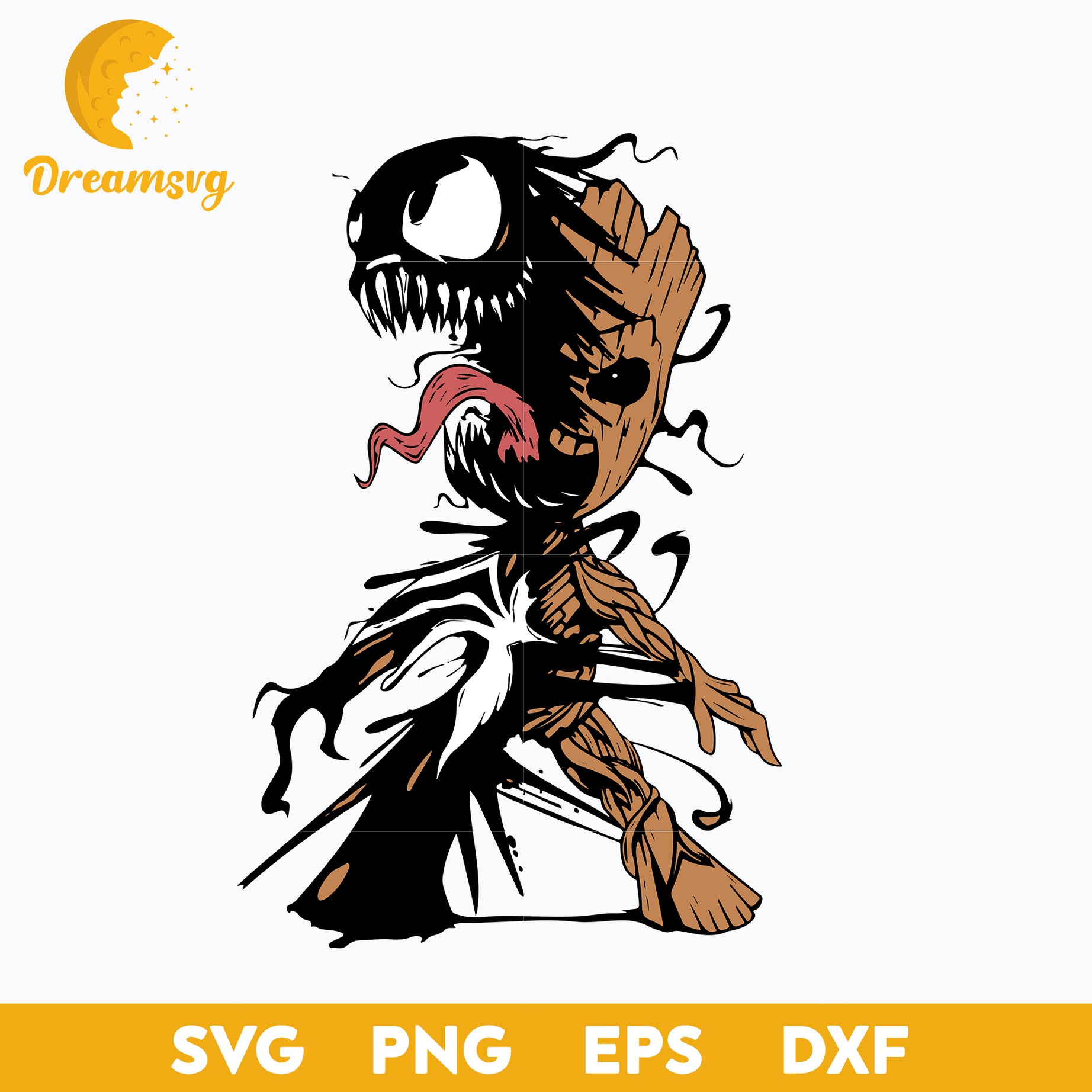 Baby Groot Venom Halloween svg