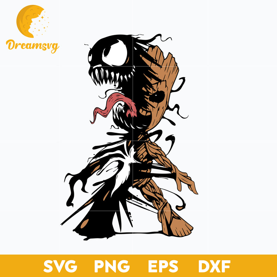 Baby Groot Venom Halloween svg