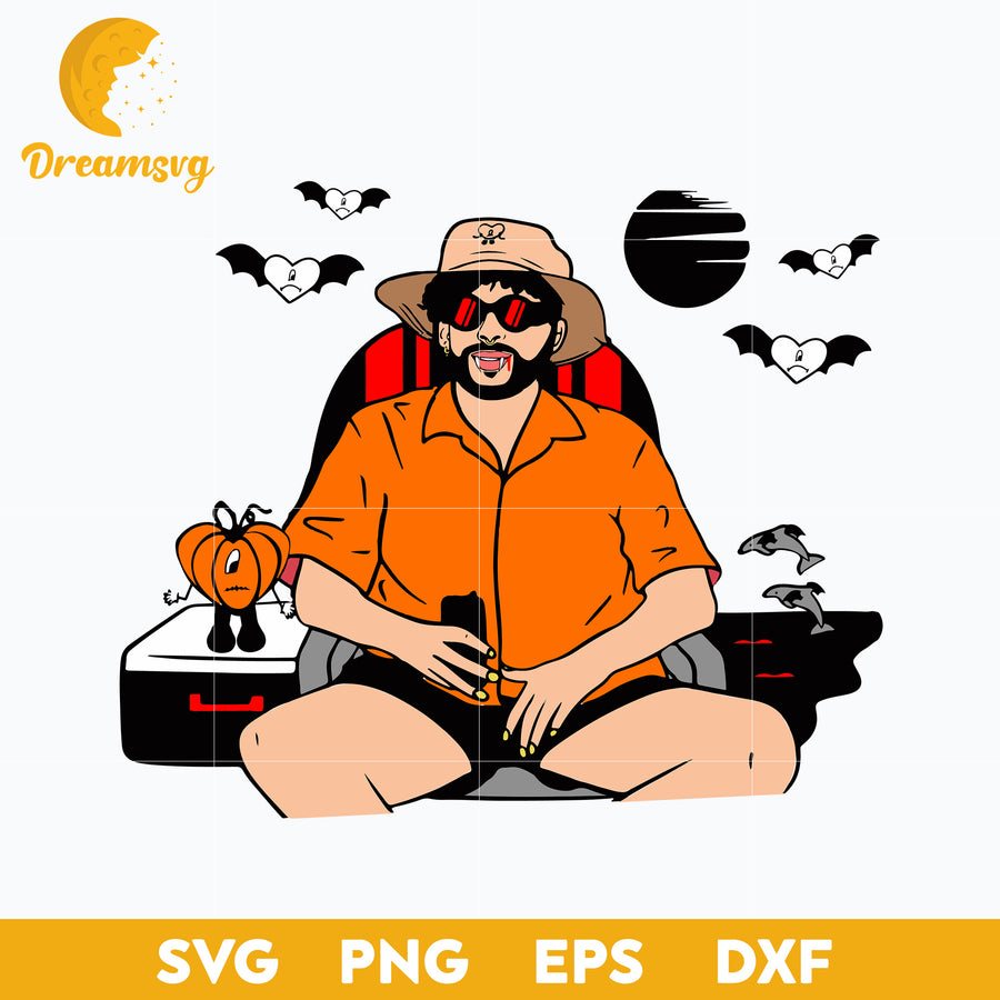 Bad Bunny Halloween Svg