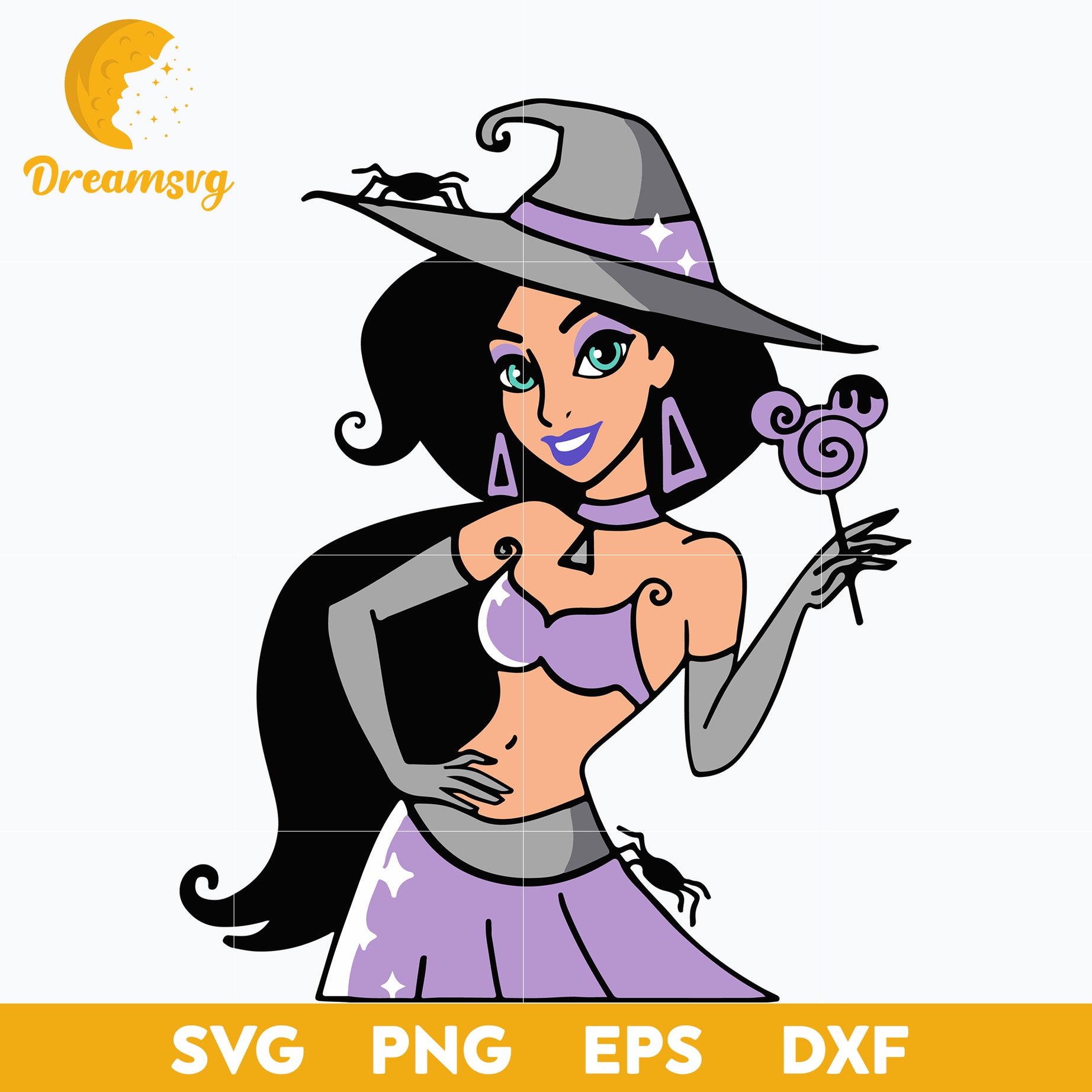 Bad Witch Ariel Disney Princess svg