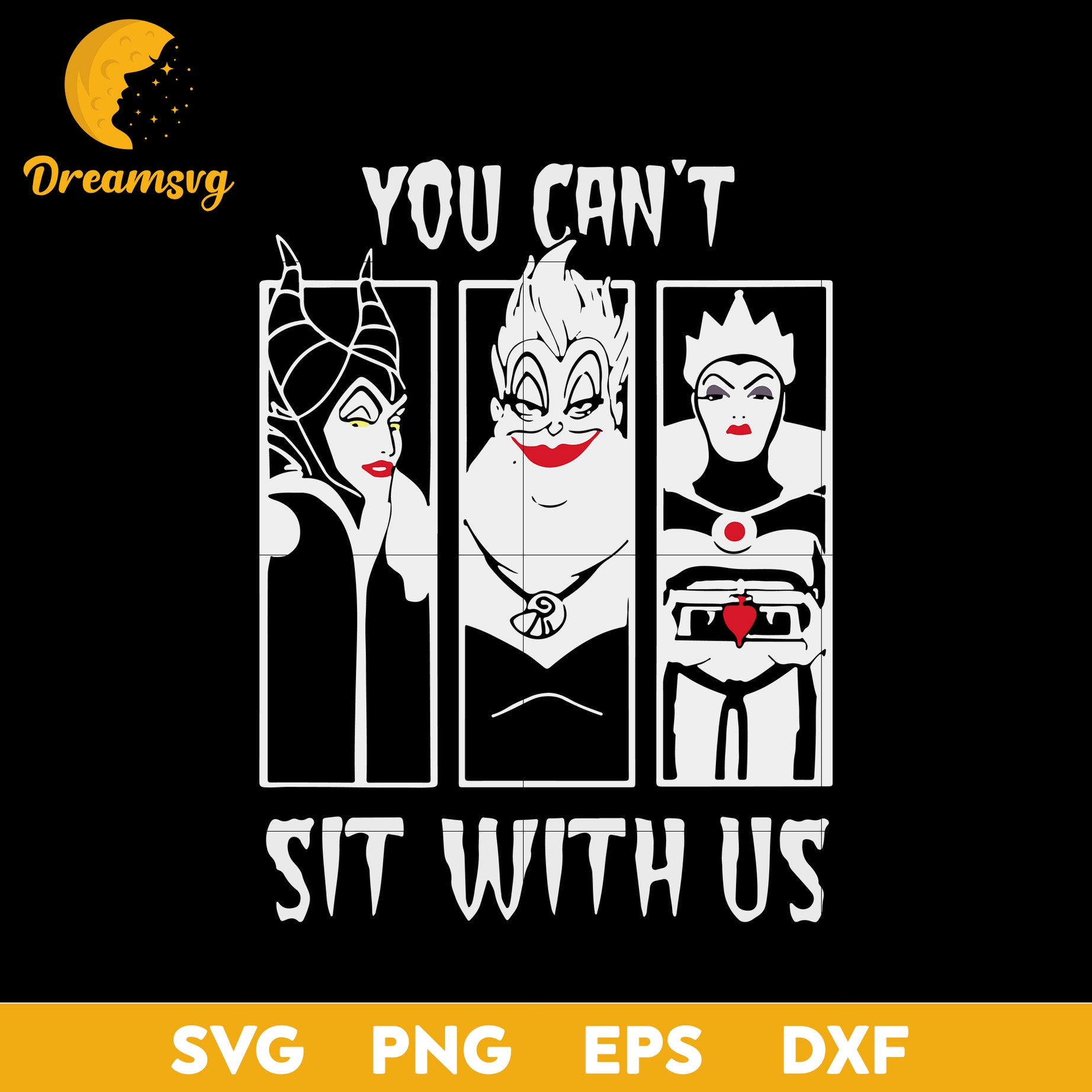 Bad Witch You Can't Sit With Us svg,