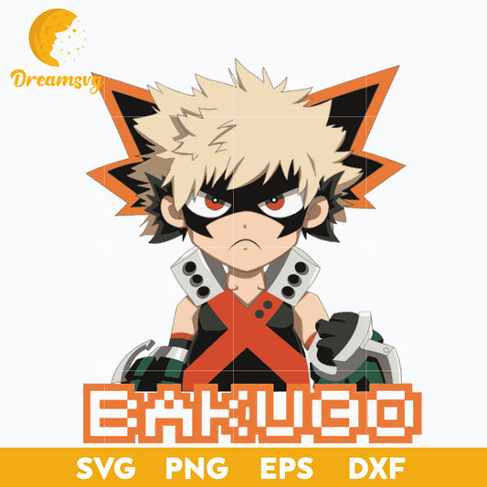 Bakugo Katsuki Svg, Kacchan Svg, Angry Kacchan Svg, My Hero Academia Svg, file for cricut, Anime svg, png, eps, dxf digital download