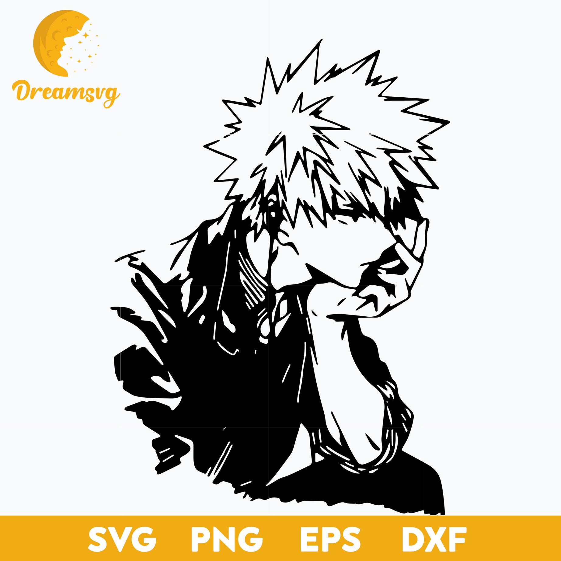Bakugou Svg, Bakugo Katsuki Svg, Class 1 A Student Svg, My Hero Academy Svg, file for cricut, Anime svg, png, eps, dxf digital download