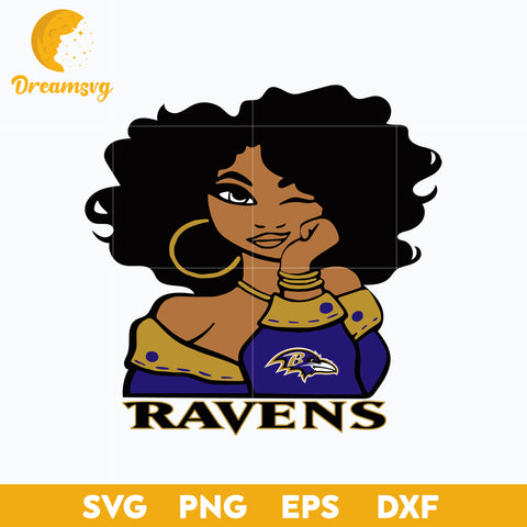 Baltimore Ravens Girl Nfl Svg, Baltimore Ravens Svg, Sport Svg, Nfl Svg, Png, Dxf, Eps Digital File.