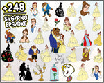 248+ Beauty Beast svg bundle, Beauty and the Beast SVG, Belle svg, Beast svg, Princess svg, evil svg, Belle Clipart, Cartoon svg, png, dxf, eps digital file