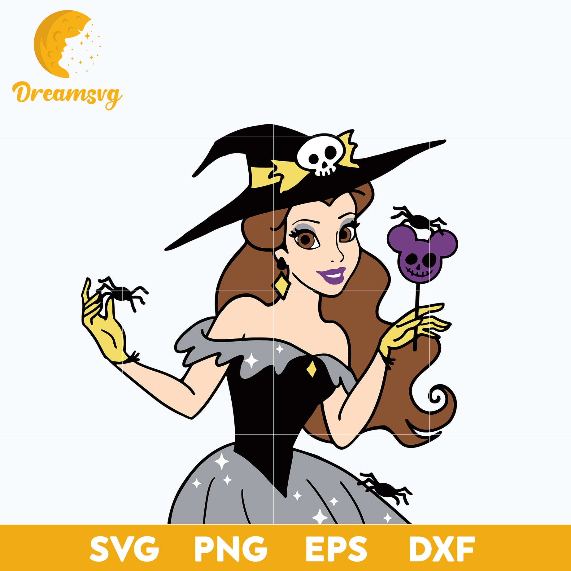 Belle Princess Halloween svg