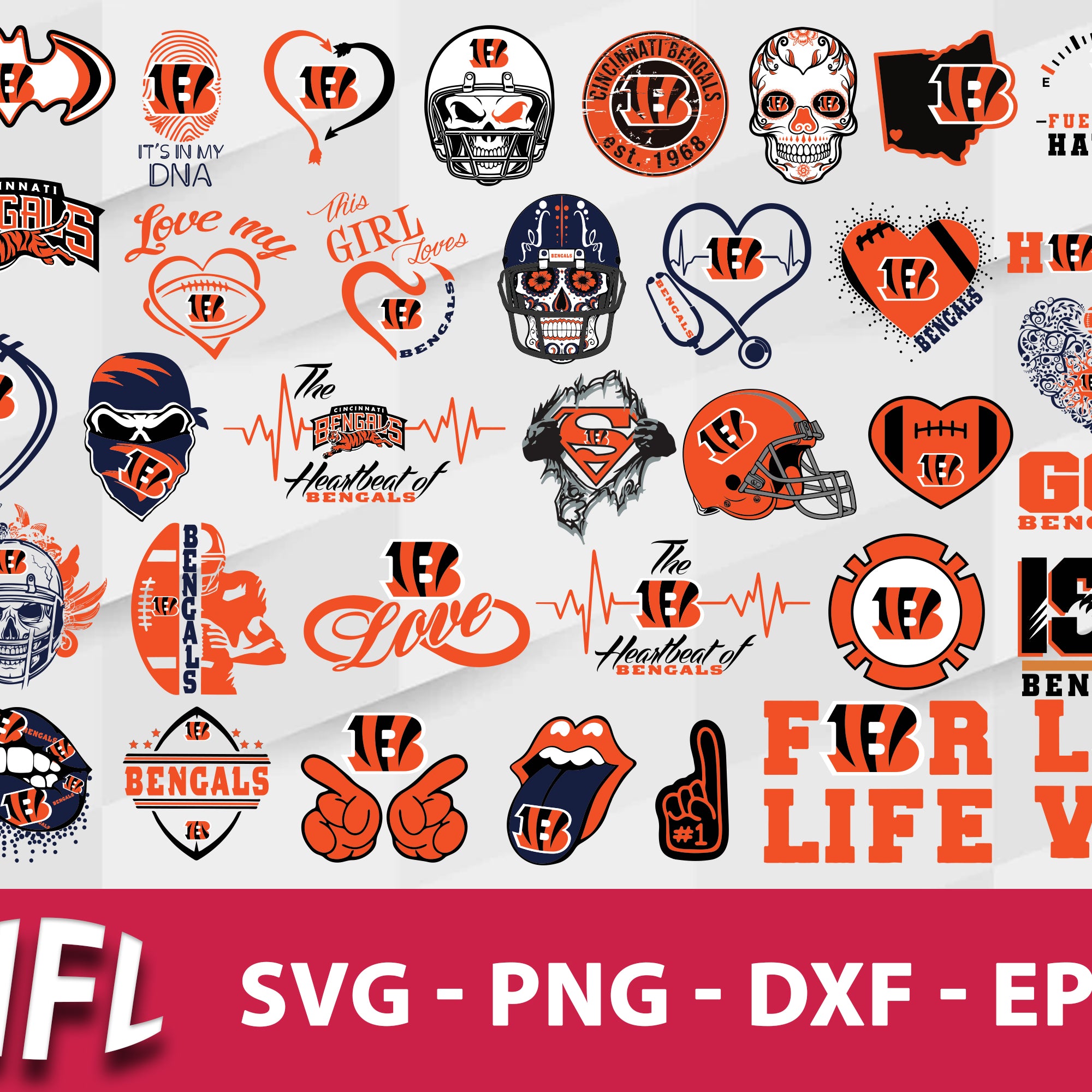 Cincinnati Bengals Svg Bundle, Cincinnati Bengals Svg, Sport Svg, Nfl Svg, Png, Dxf, Eps Digital File.