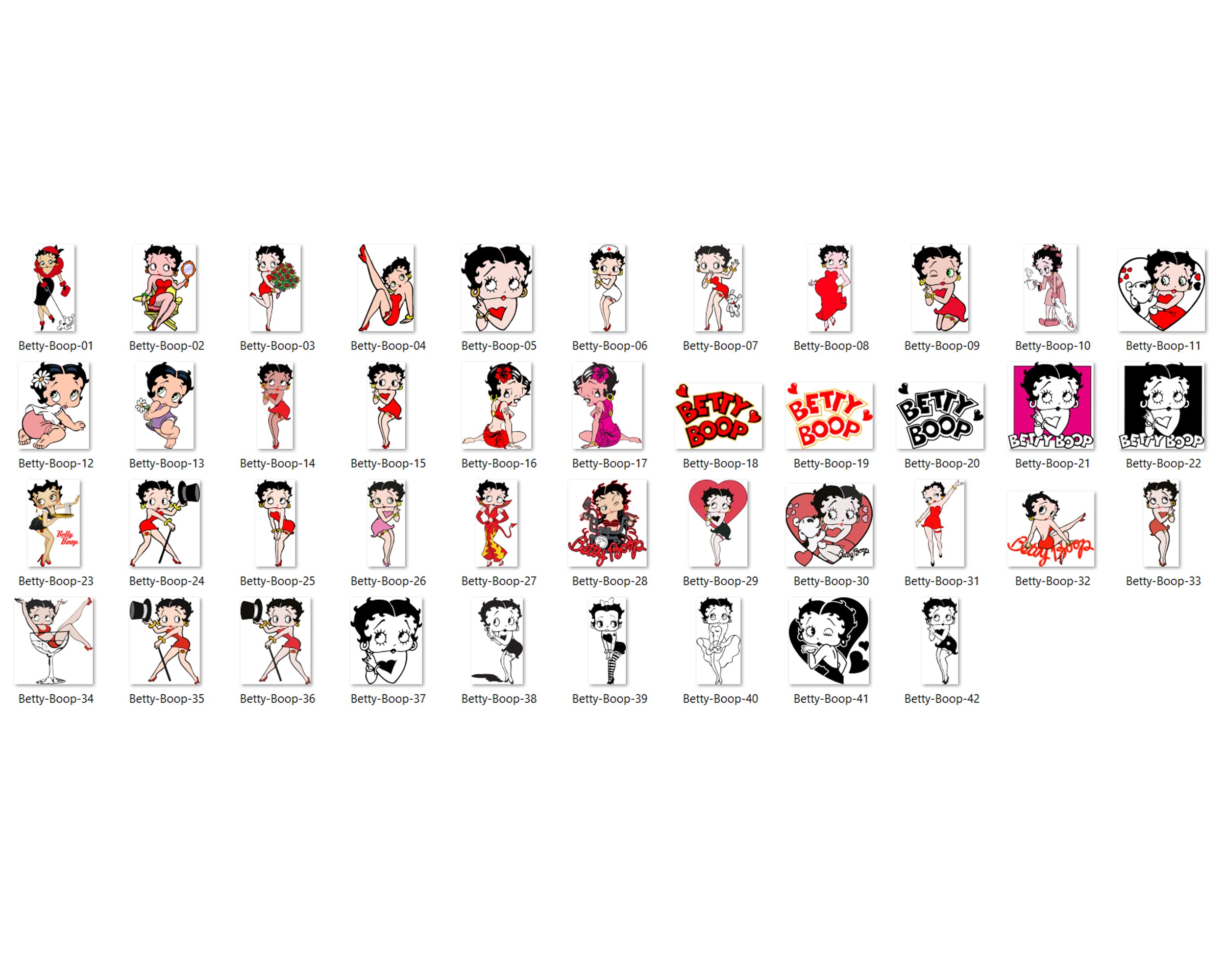 168+ Betty Boop Svg Bundle, Betty Boop Svg, Cartoon svg, png, dxf, eps digital file