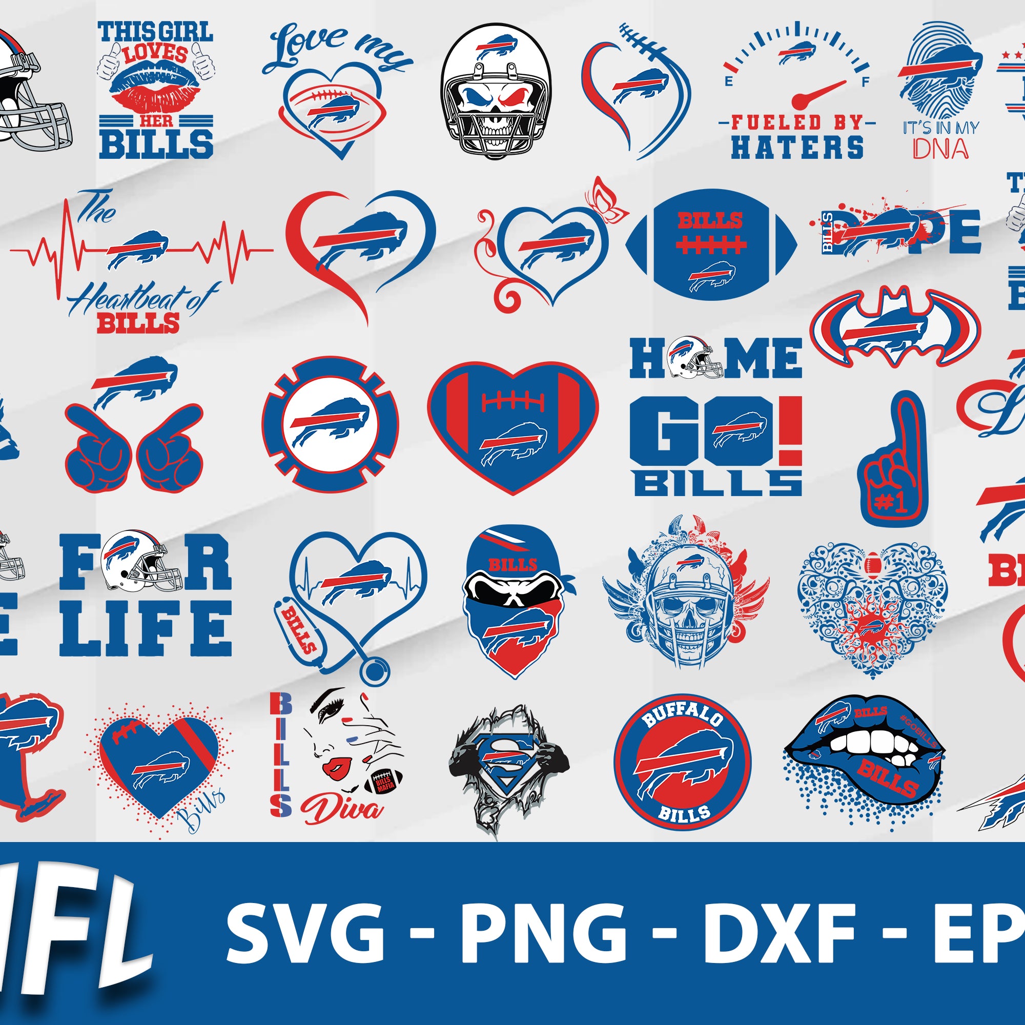Buffalo Bills Svg Bundle, Buffalo Bills Svg, Sport Svg, Nfl Svg, Png, Dxf, Eps Digital File.