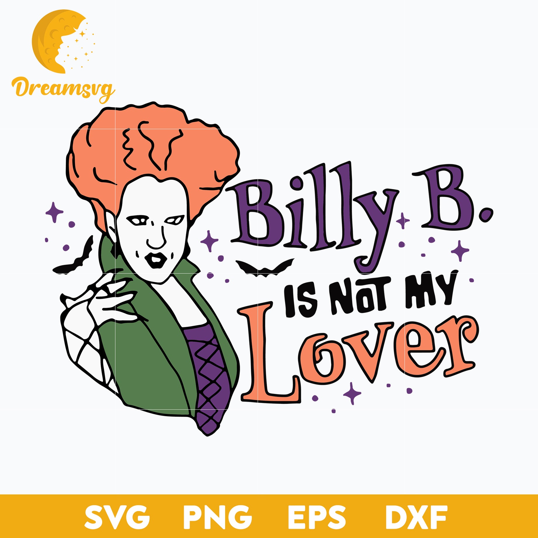 Billy Butcherson Is Not My Lover Halloween Disney Hocus Pocus Ladies svg,