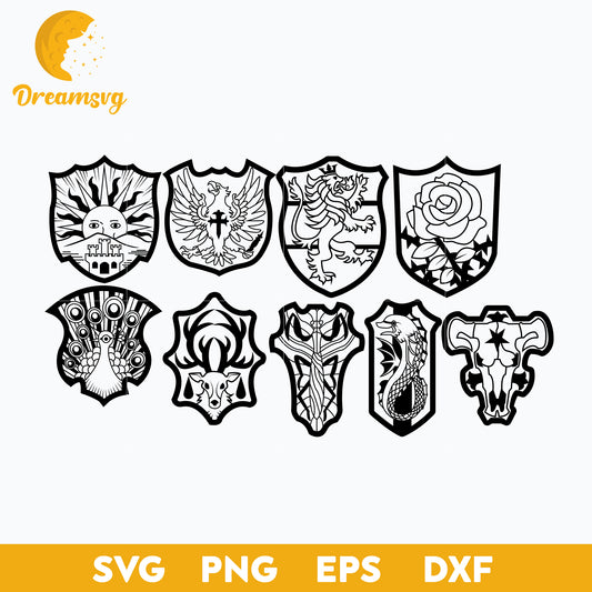 Black Clover Logo Svg, Asta Black Clover Svg, Yami Sukehiro Svg, Yuno Svg, Anime Black Clover Svg, file for cricut, Anime svg, png, eps, dxf digital download