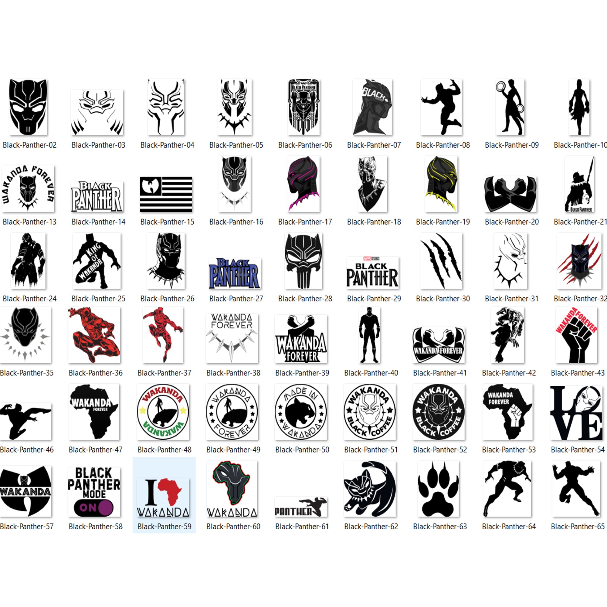 264+ Black Panther SVG Bundle, Black Panther SVG, Marvel, Wakanda SVG, Cartoon svg, png, dxf, eps digital file