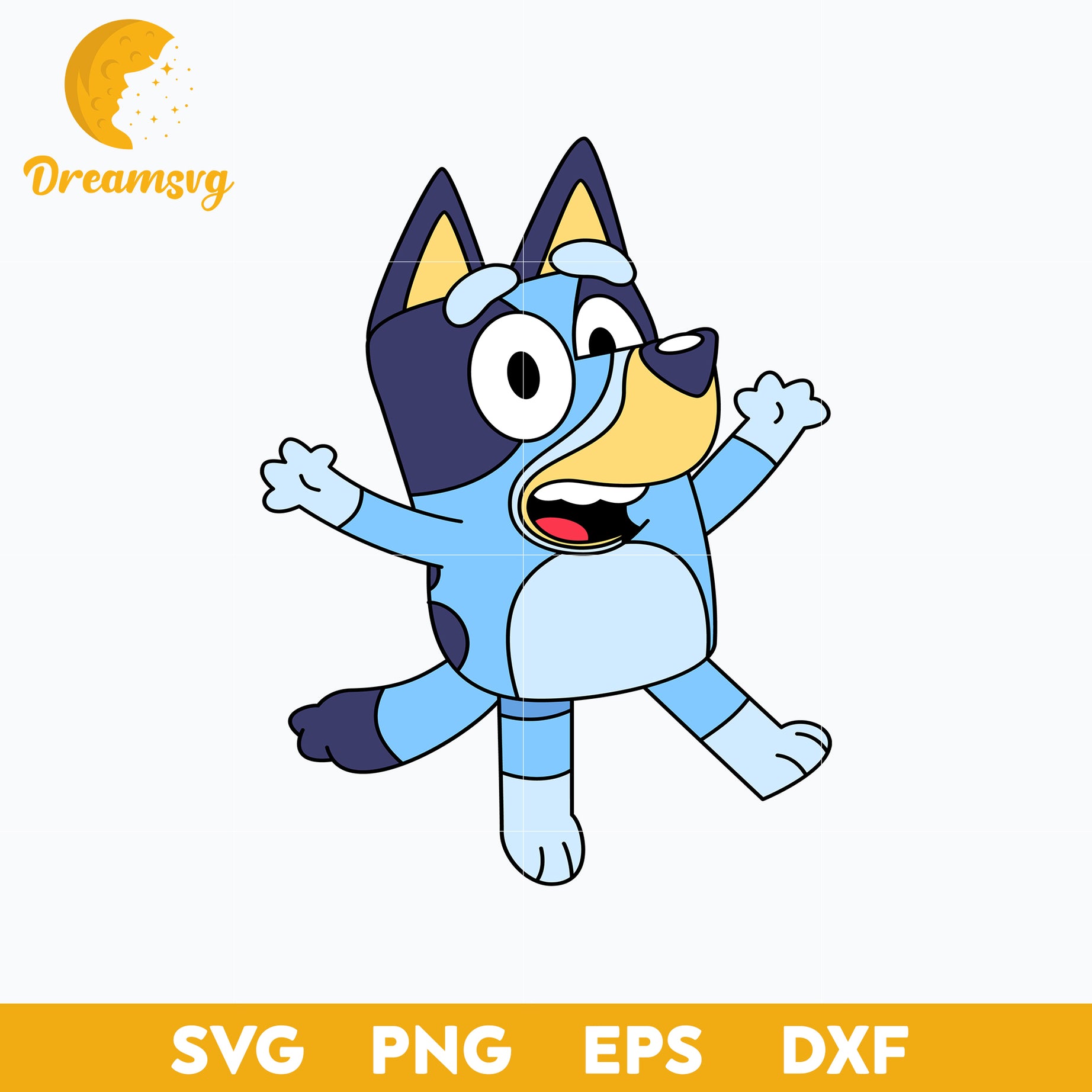 Bluey Svg, Bluey Vector, Cartoon svg, png, dxf, eps file