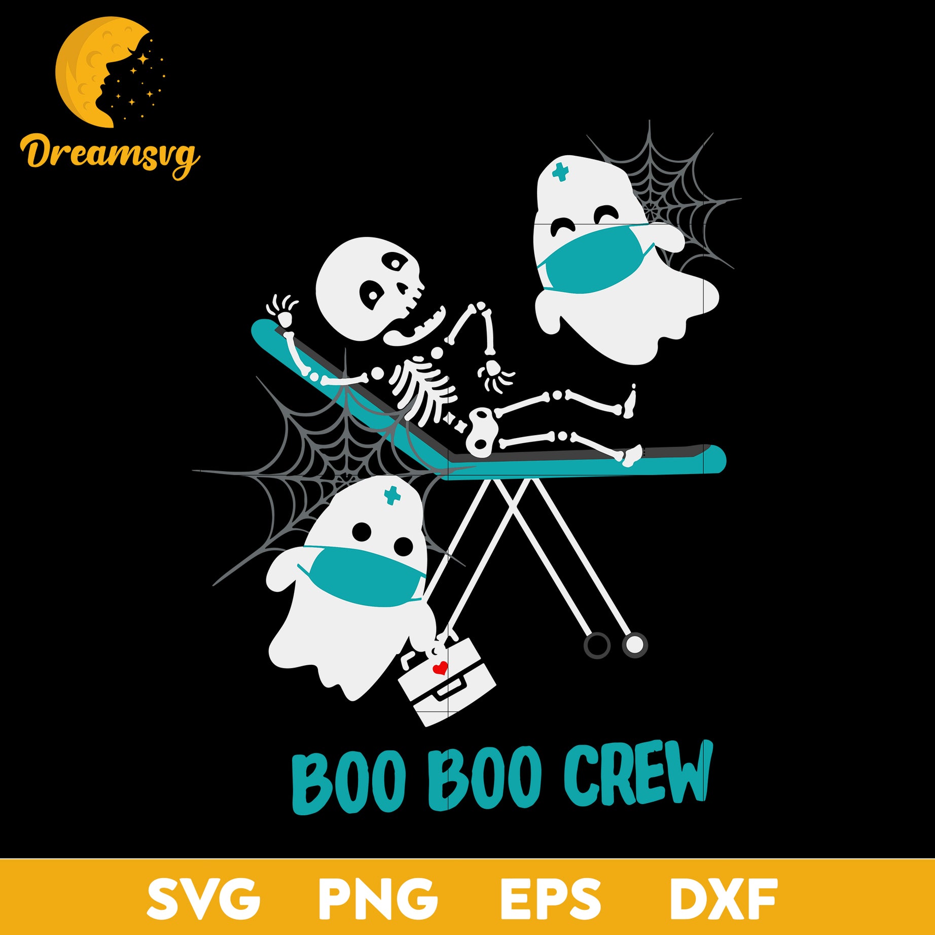 Boo Boo Crew Funny Nurse Halloween svg