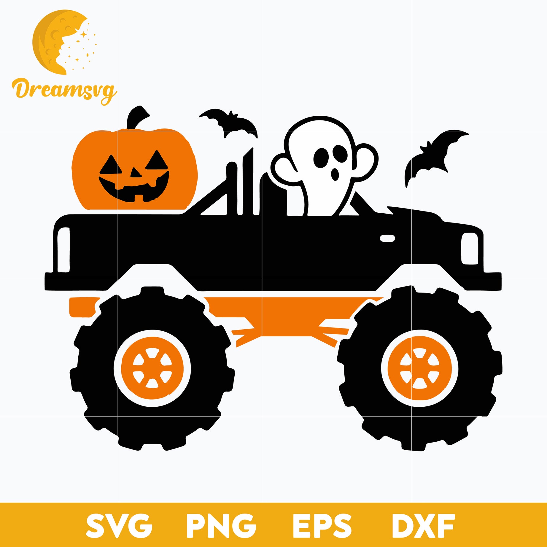 Boo Truck Halloween svg