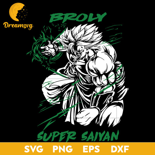 Broly Svg, Super Saiyan Svg Dragon Ball Svg, Saiyan Svg, Broly Svg, file for cricut, Anime svg, png, eps, dxf digital download