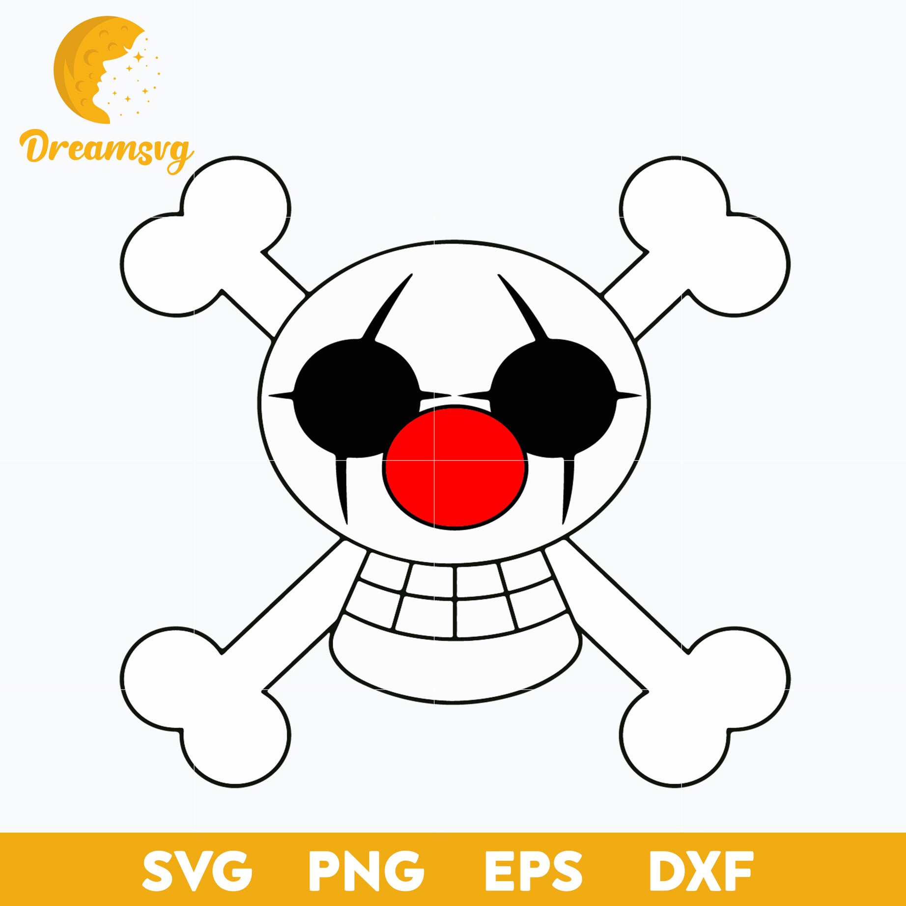 Buggy Monkey D. Luffy Shanks Roronoa Zoro Usopp, jolly, white, symmetry, file for cricut, Anime svg, png, eps, dxf digital download