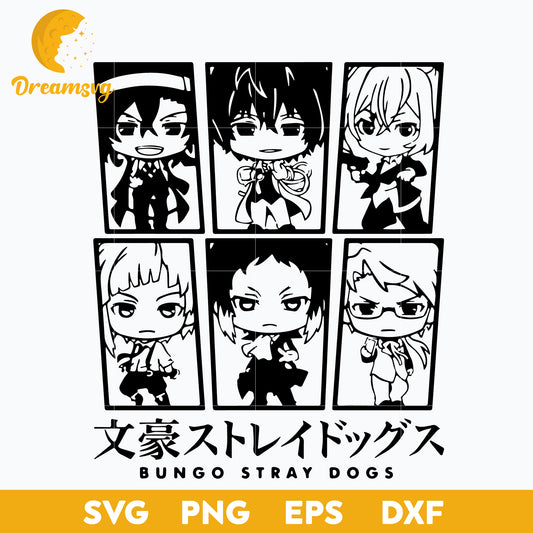 Bungo Stray Dogs Svg, file for cricut, Anime svg, png, eps, dxf digital download