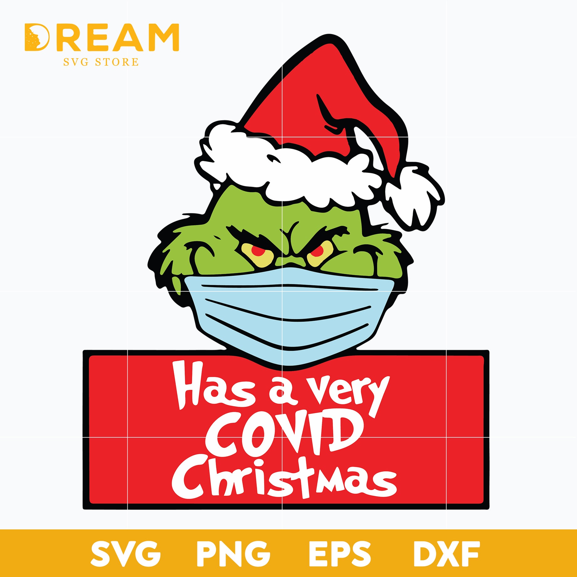 Has a very covid christmas svg, grinch svg, Christmas svg, png, dxf, eps digital file CRM0312206L