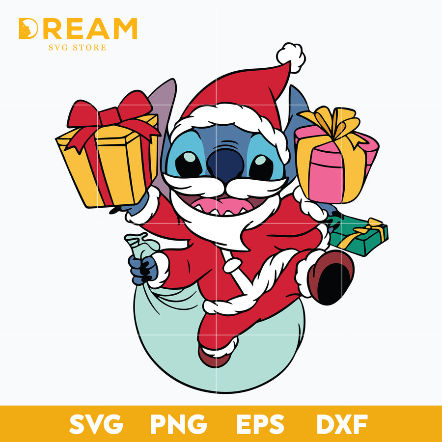 Christmas Stitch Svg, Christmas Svg, Xmas Svg, Merry Christmas, Christmas Gift, Christmas Season, Christmas Holiday, Stitch Svg, Disney Svg, Christmas svg, png, dxf, eps digital file CRM05122014L