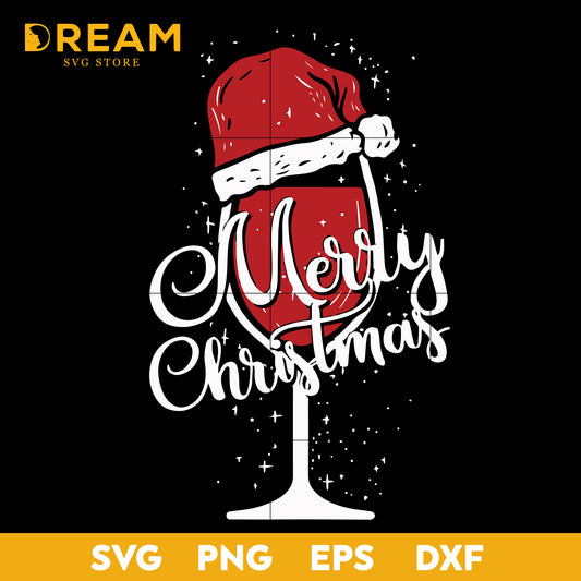 Merry Christmas Glass Of Wine, Christmas Svg, Xmas Svg, Merry Christma, Christmas svg, png, dxf, eps digital file CRM05122034L