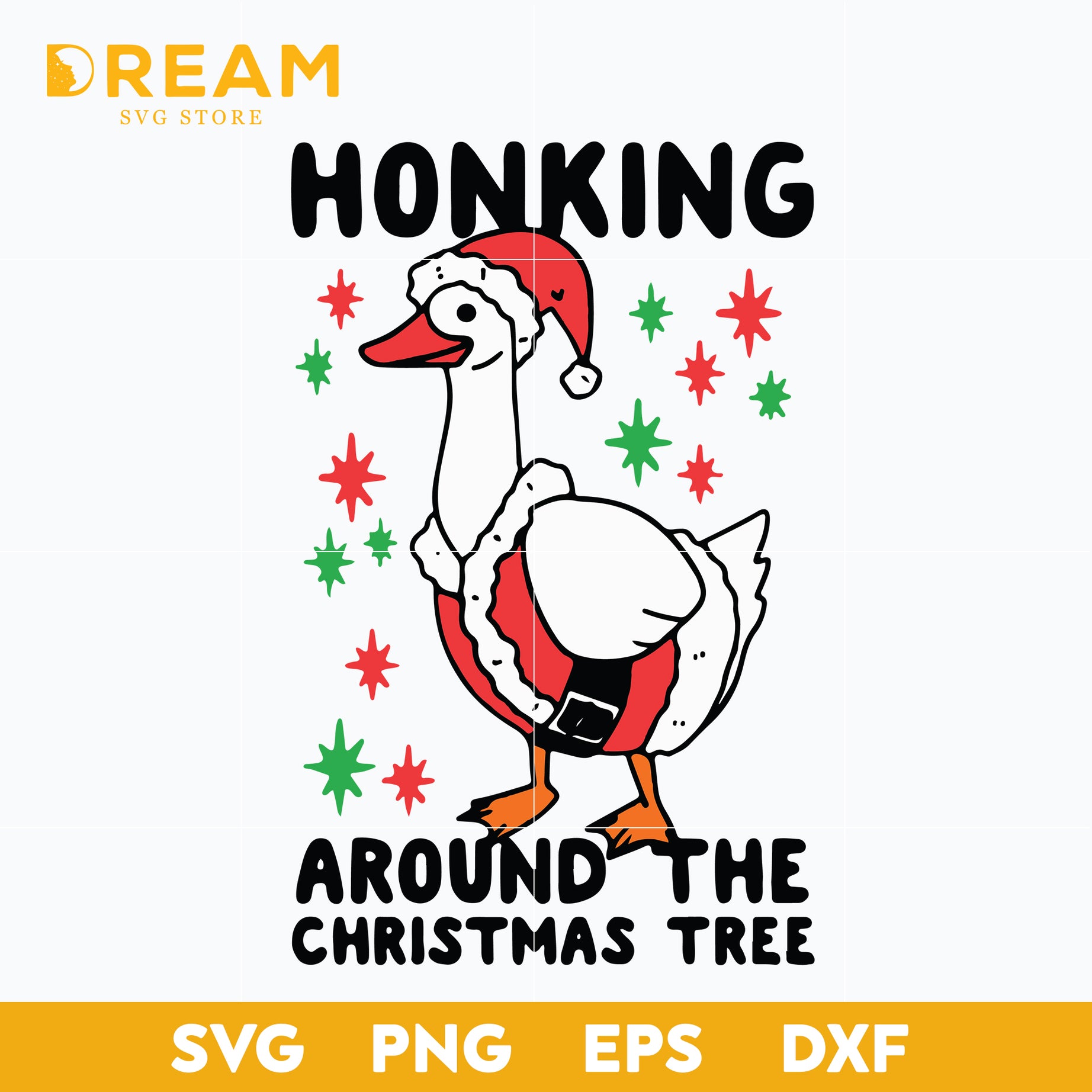 Honking Around The Christmas Tree, Christmas Svg, Xmas Svg, Merry Christmas, Honking Svg, Christmas Tree, Duck Honking, Christmas svg, png, dxf, eps digital file CRM05122035L