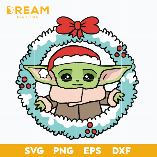 Baby Yoda SVG Christmas clipart svg