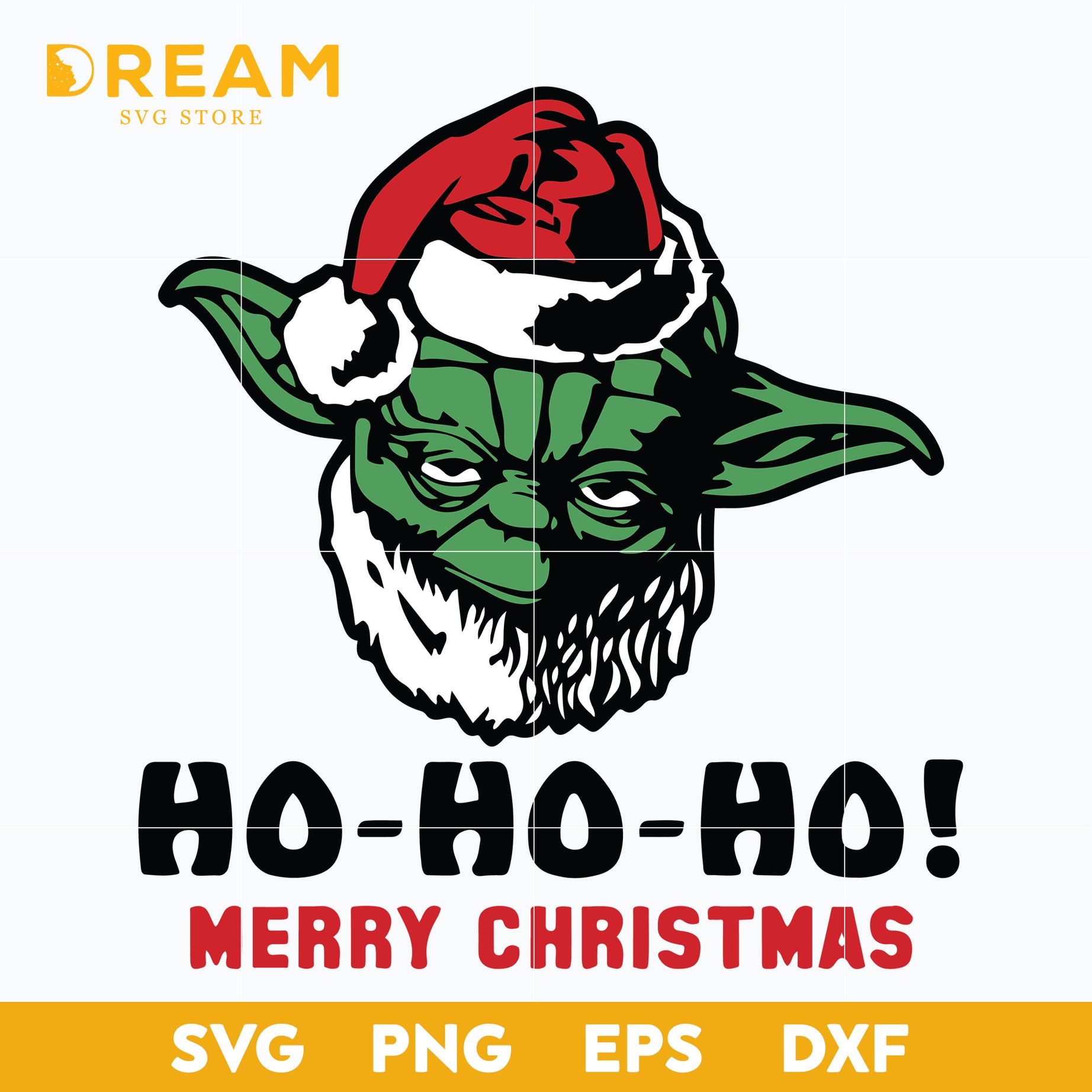 Ho Ho Ho Merry Christmas Yoda Svg, Christmas,Christmas Svg, christmas svg, png, dxf, eps digital file CRM0812203L